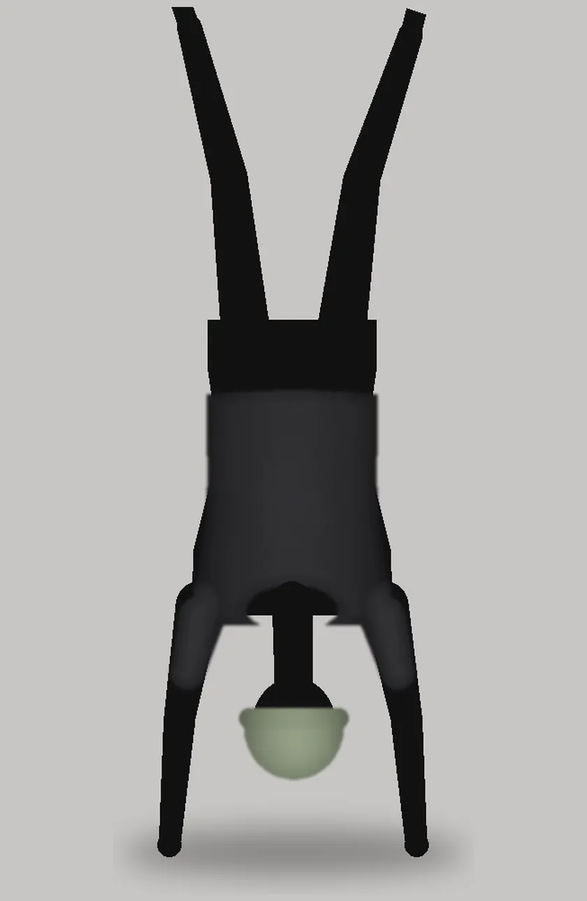 charcoal shirt, handstand, athletic cut