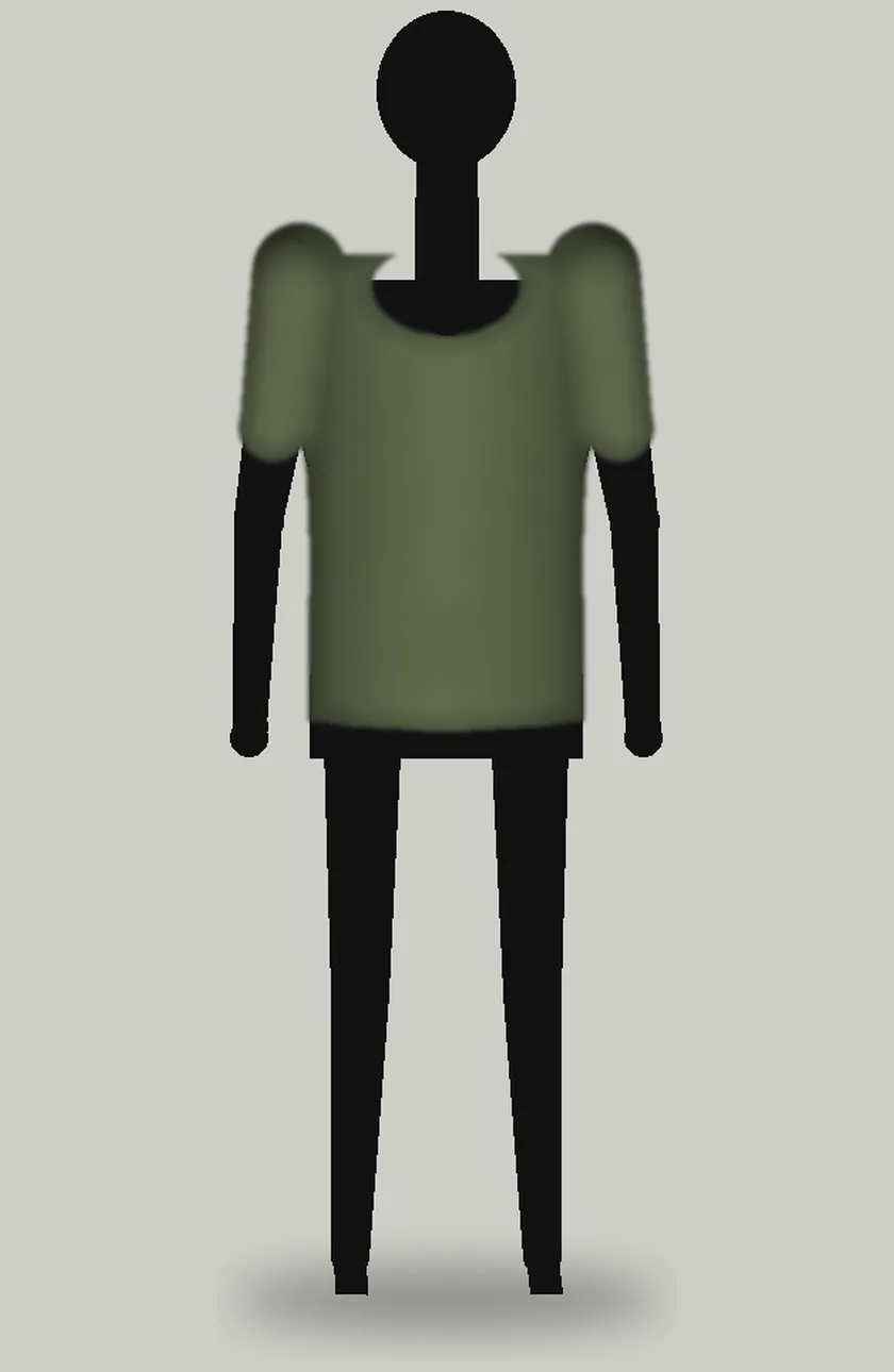 olive shirt, stand back, athletic cut