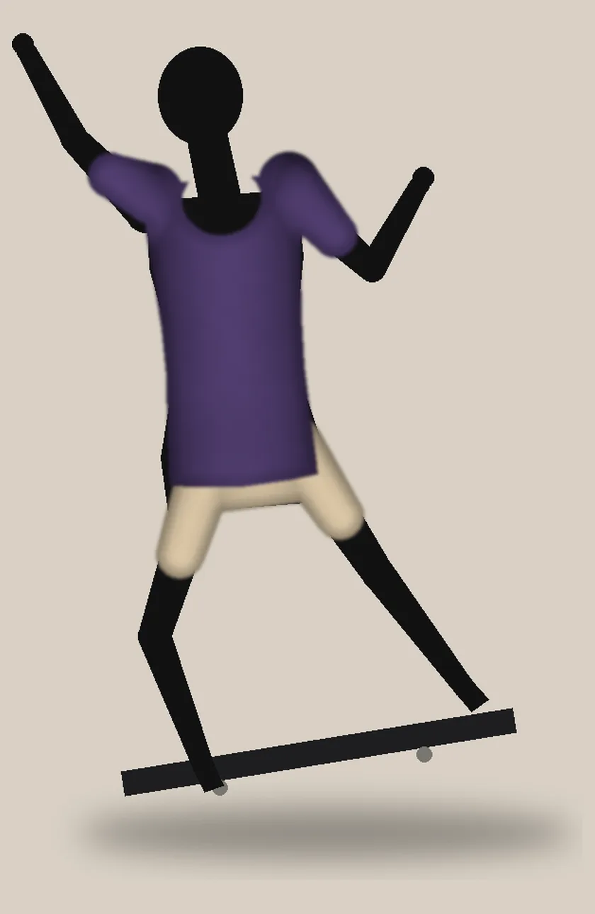 purple shirt, kickflip, women's cut